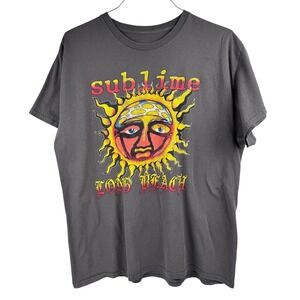 Sublime Long Beach Sun Fade Graphic Band T-Shirt XL Skater Punk Shirt